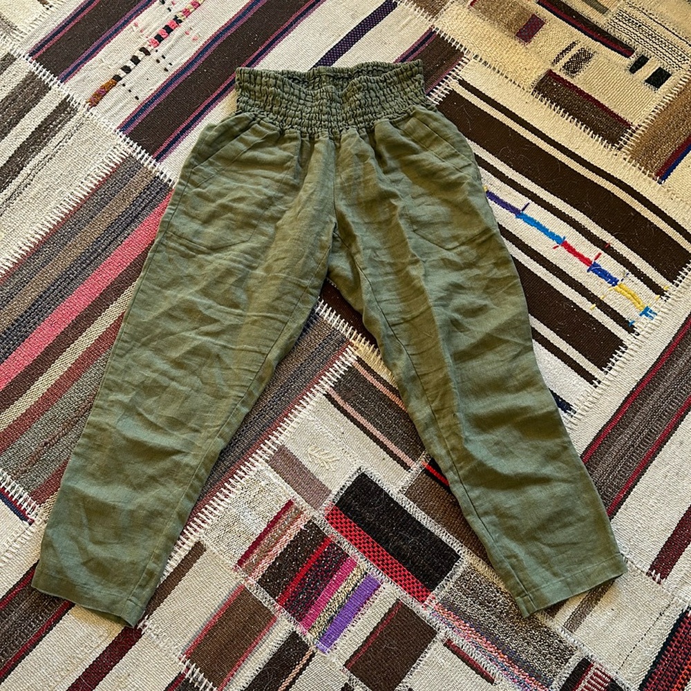 emme mama pregnancy and postpartum linen pants